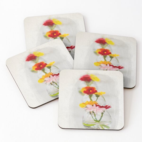 Item preview, Aligned flowers on table in watercolor designed and sold by FotoMahieu.