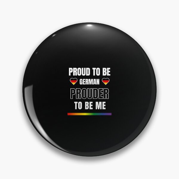 Item preview, LGBTQ Proud To Be German, Prouder To Be Me T-Shirt, German T-Shirt, German Flag Tees, Rainbow Stripe T-Shirt, Support Germany Tees, Sport Tees, Pride Tees, German Flag Heart, designed and sold by PrideBeProud.
