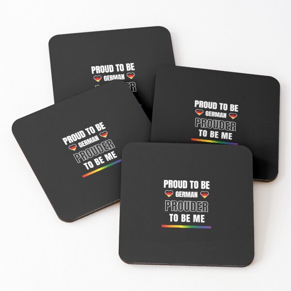 Item preview, LGBTQ Proud To Be German, Prouder To Be Me T-Shirt, German T-Shirt, German Flag Tees, Rainbow Stripe T-Shirt, Support Germany Tees, Sport Tees, Pride Tees, German Flag Heart, designed and sold by PrideBeProud.