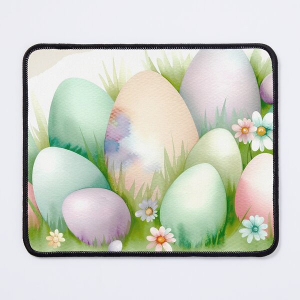 Item preview, Watercolor Easter Egg Print designed and sold by PinUpPizzazz.
