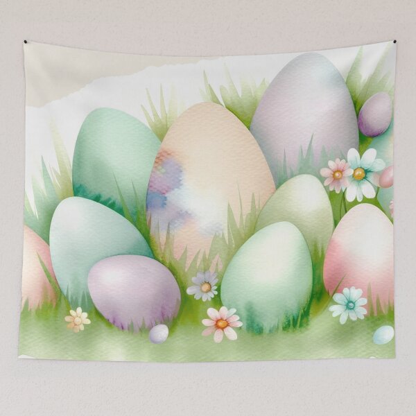 Item preview, Watercolor Easter Egg Print designed and sold by PinUpPizzazz.