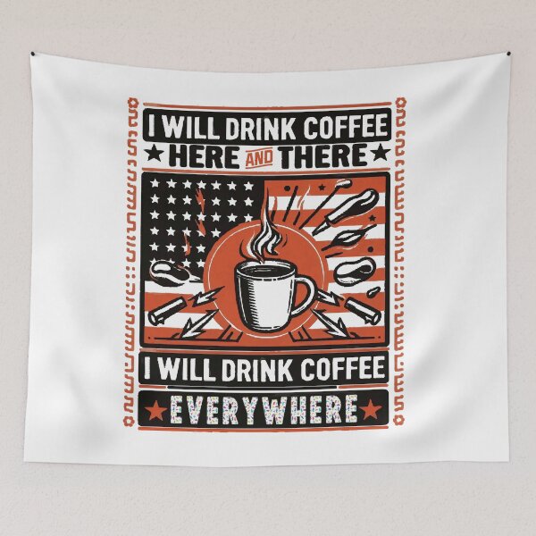Item preview, I Will Drink Coffee Here Or There funny teacher teaching designed and sold by Empiredesigner3.