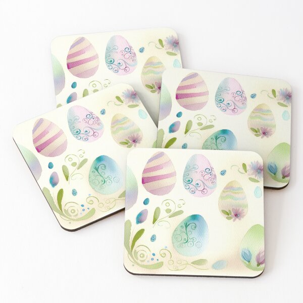 Item preview, Watercolor Easter Egg Pattern designed and sold by PinUpPizzazz.