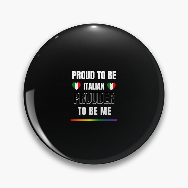 Item preview, LGBTQ Proud To Be Italian, Prouder To Be Me T-Shirt, Italy T-Shirt, Italy Flag Tees, Rainbow Stripe T-Shirt, Support Italy Tees, Sport Tees, Pride Tees, Italian Flag Heart, designed and sold by PrideBeProud.