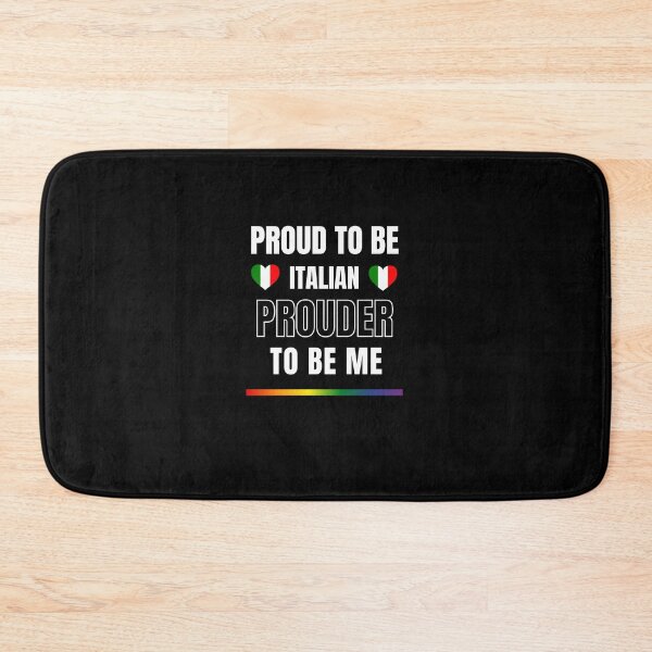 Item preview, LGBTQ Proud To Be Italian, Prouder To Be Me T-Shirt, Italy T-Shirt, Italy Flag Tees, Rainbow Stripe T-Shirt, Support Italy Tees, Sport Tees, Pride Tees, Italian Flag Heart, designed and sold by PrideBeProud.