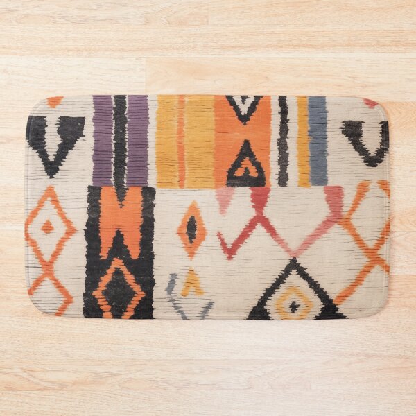 Item preview, Moroccan Berber Rug Design No.54 - Multicolor, Ivory White designed and sold by Zoltan Ratko.