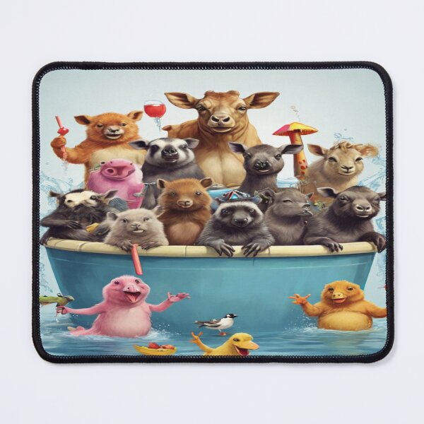 Aperçu de l'œuvre "Pool Paws & Claws : plongez dans le plaisir avec nos modèles de t-shirts Animal Pool Party !" créée et vendue par AS-Graphics.