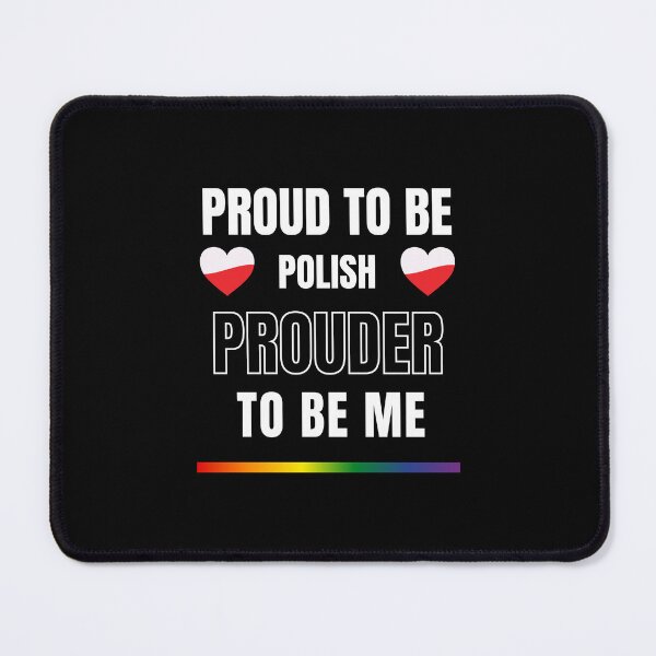 Item preview, LGBTQ Proud To Be Polish , Prouder To Be Me T-Shirt, Polish T-Shirt, Poland Flag Tees, Rainbow Stripe T-Shirt, Support Poland Tees, Sport Tees, Pride Tees, Polish Flag Heart, designed and sold by PrideBeProud.