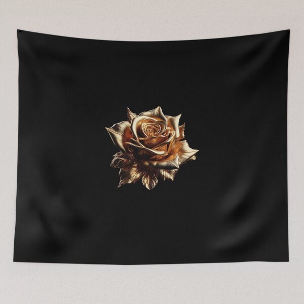 Aperçu de l'œuvre Rose in gold créée et vendue par Jujulagrande.