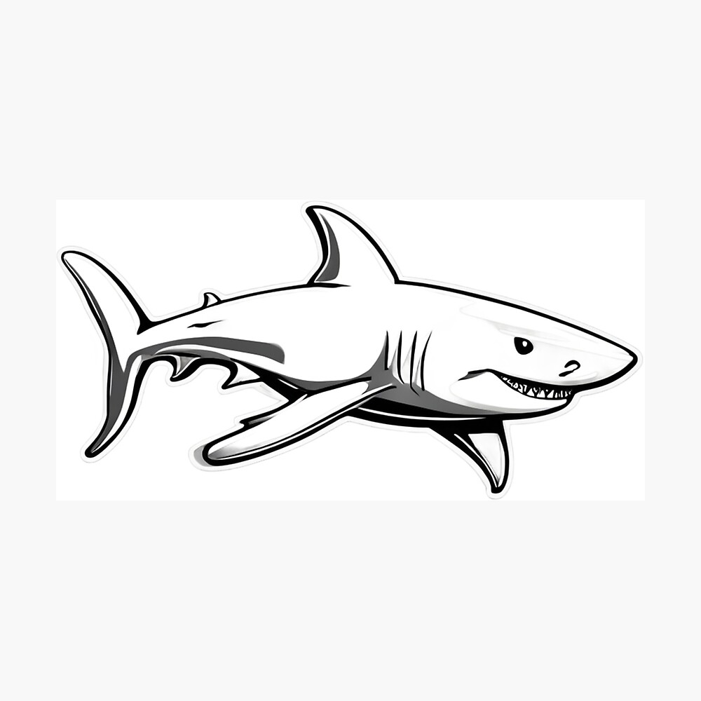 Cool Shark Poster