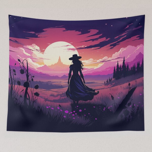 Item preview, Oregon Summer, vivid, vector art, western, twilight, beautiful nature designed and sold by slemfiskz.