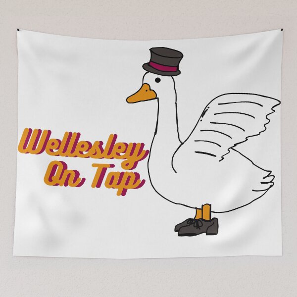 Item preview, Sticker Wellesley On Tap designed and sold by hawkeminecraft.