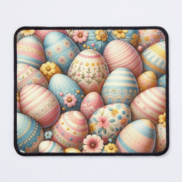 Item preview, Colored Easter Egg Pattern Print designed and sold by PinUpPizzazz.