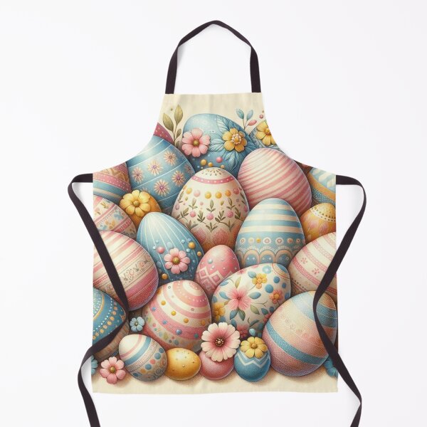 Item preview, Colored Easter Egg Pattern Print designed and sold by PinUpPizzazz.