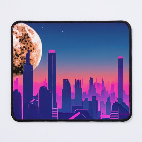 Item preview, Neon Crumpet Moonrise Over City designed and sold by LionBrew.