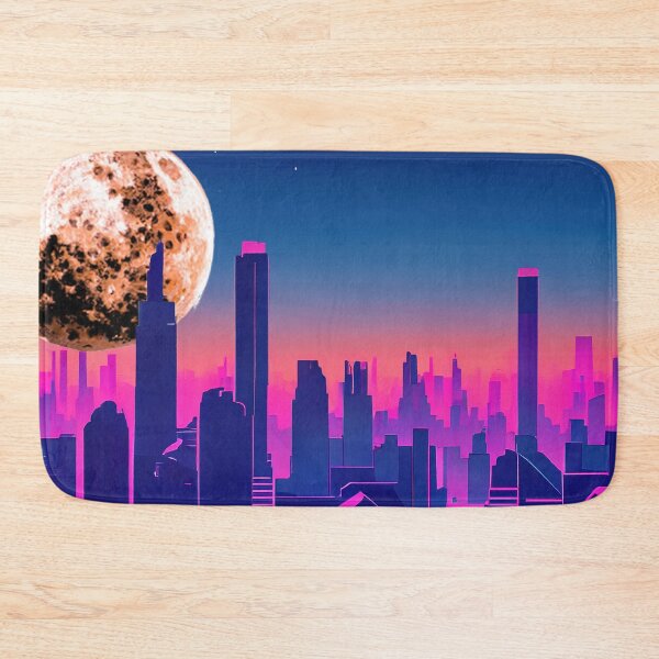 Item preview, Neon Crumpet Moonrise Over City designed and sold by LionBrew.