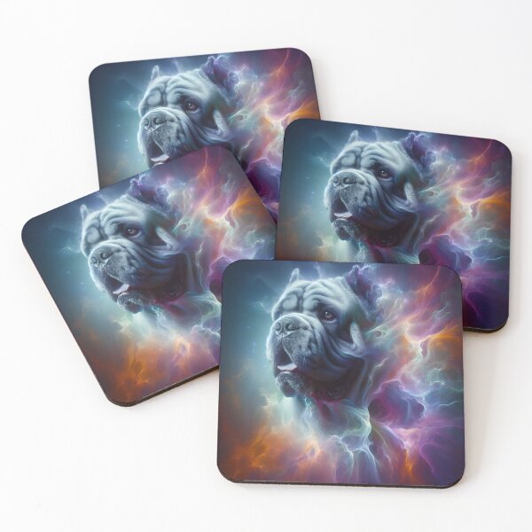 Item preview, French Mastiff Dreams in Spectral Hues designed and sold by PawspectCreate.