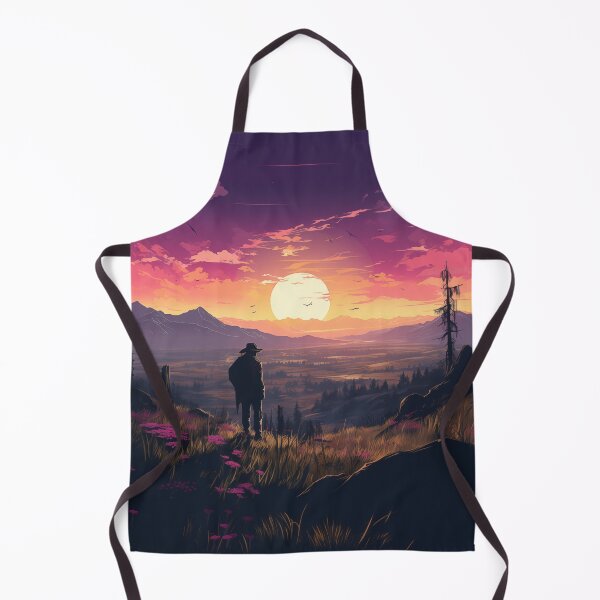 Item preview, Oregon Summer cowboy, vivid, vector art, western, twilight, beautiful nature designed and sold by slemfiskz.