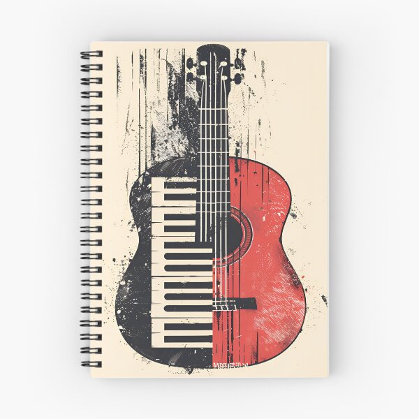 Item preview, impresión de música de fusión de piano de guitarra designed and sold by dcrc.
