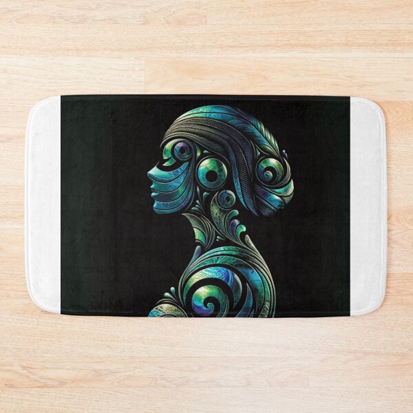 Item preview, Maori Woman Paua Silhouette designed and sold by Traci Coxhead.