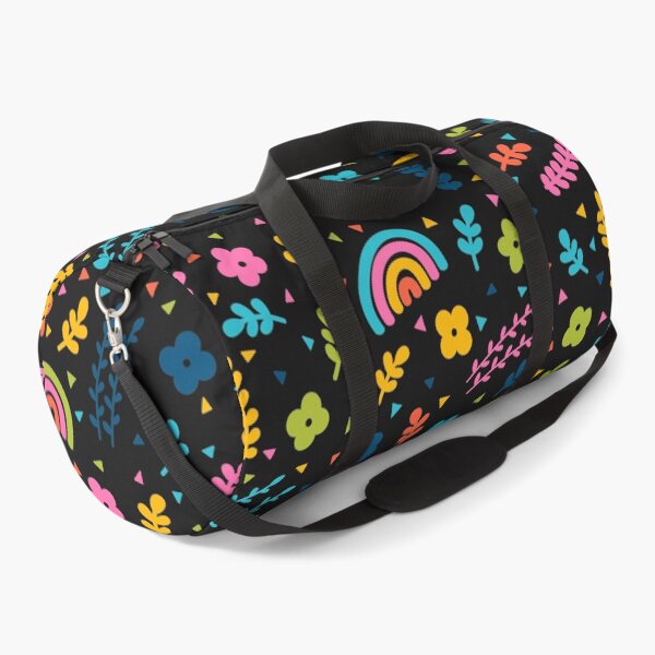 Item preview, Colorful Flower Leaves Rainbow Triangle ; Bohemian Pattern designed and sold by PatternInArt.