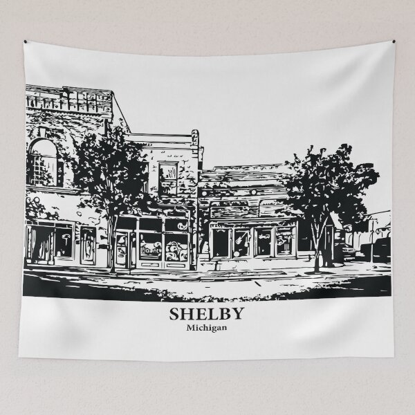 Artikelvorschau, Shelby – Michigan entworfen und verkauft von Lakeric Cityscapes.
