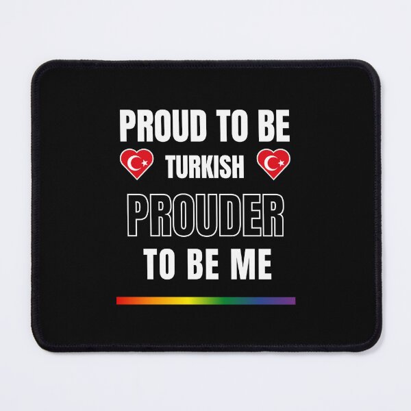 Item preview, LGBTQ Proud To Be Turkish, Prouder To Be Me T-Shirt, Turkish T-Shirt, Turkey Flag Tees, Rainbow Stripe T-Shirt, Support Turkey Tees, Sport Tees, Pride Tees, Turkish Flag Heart, designed and sold by PrideBeProud.