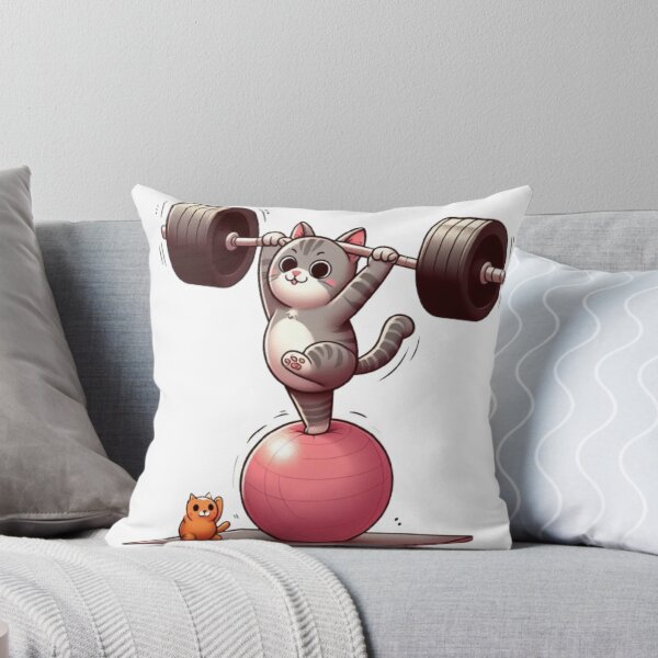 Item preview, Cat lifting weights designed and sold by TomFitCL.