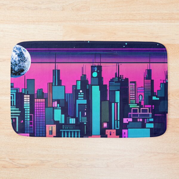 Item preview, Neon Crumpet Moonrise Over City designed and sold by LionBrew.