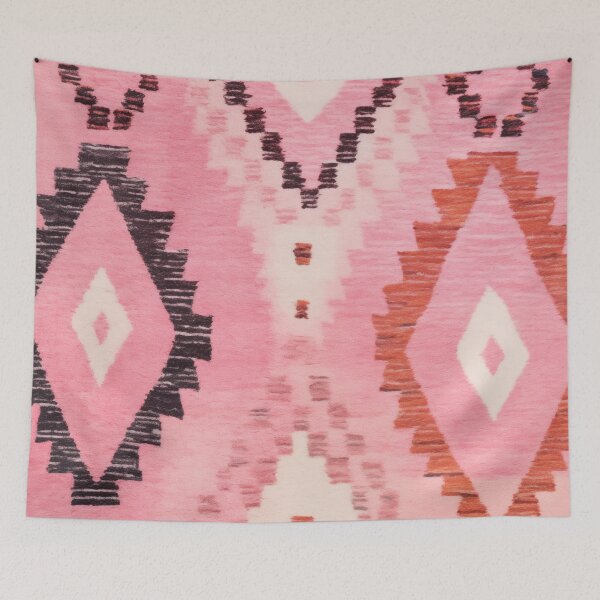 Item preview, Moroccan Berber Rug Design No.60 - Multicolor, Pink designed and sold by Zoltan Ratko.