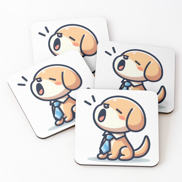 Item preview, Kawaii Dog With Necktie designed and sold by CanvasCutie.