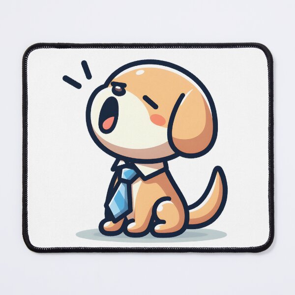 Item preview, Kawaii Dog With Necktie designed and sold by CanvasCutie.