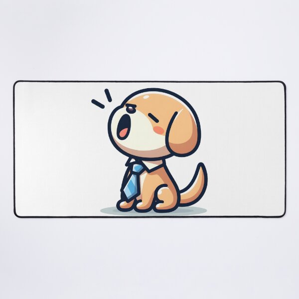 Item preview, Kawaii Dog With Necktie designed and sold by CanvasCutie.