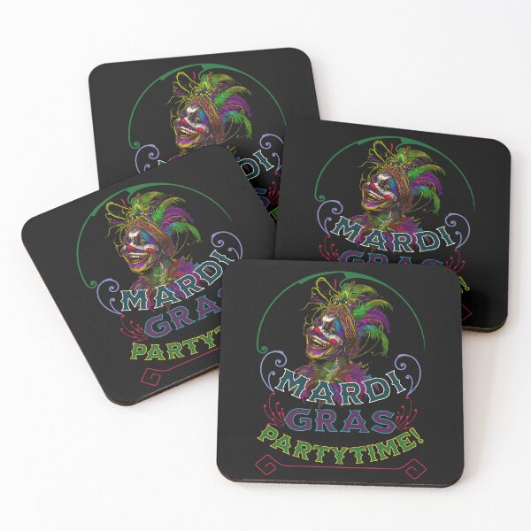 Item preview, Mardi Gras Clown Face Party Time  designed and sold by ZeptepiTrends.