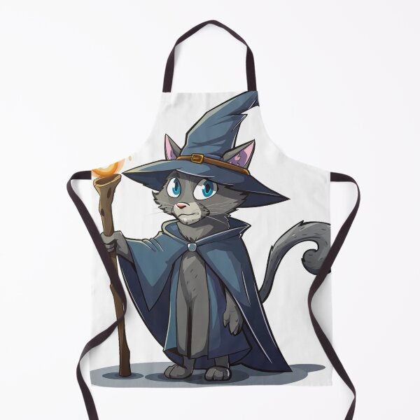 Item preview, Wise Wizard Cat with Enchanted Torch designed and sold by dungeonwarriors.