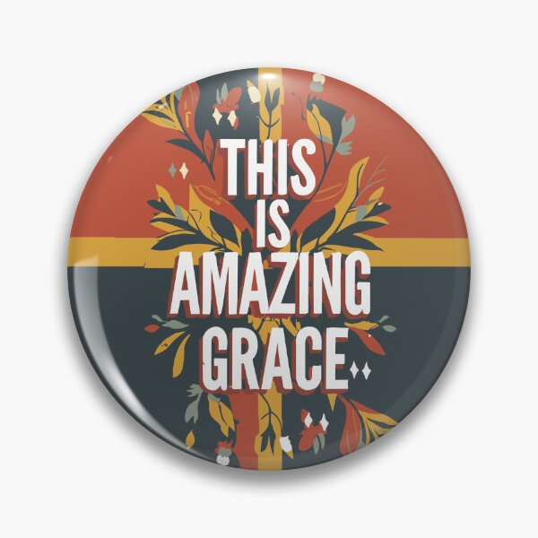Item preview, Christian Amazing Grace: Minimalist Conceptual Art - Vibrant Typography Illustration designed and sold by HahaHandlesHub.