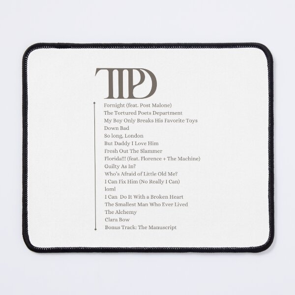 Item preview, Tracks - The Tortured Poets Department (Unofficial Merch) designed and sold by MsGraphicaIllus.