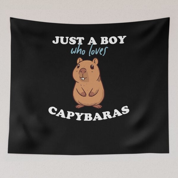 Item preview, Just a Boy who loves Capybara Cute Rodent designed and sold by carodel.