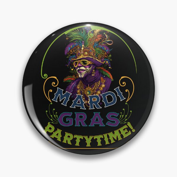 Item preview, Mardi Gras Voodoo Witchdoctor Party Time designed and sold by ZeptepiTrends.