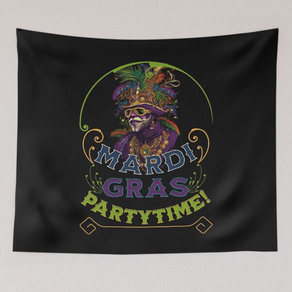 Item preview, Mardi Gras Voodoo Witchdoctor Party Time designed and sold by ZeptepiTrends.