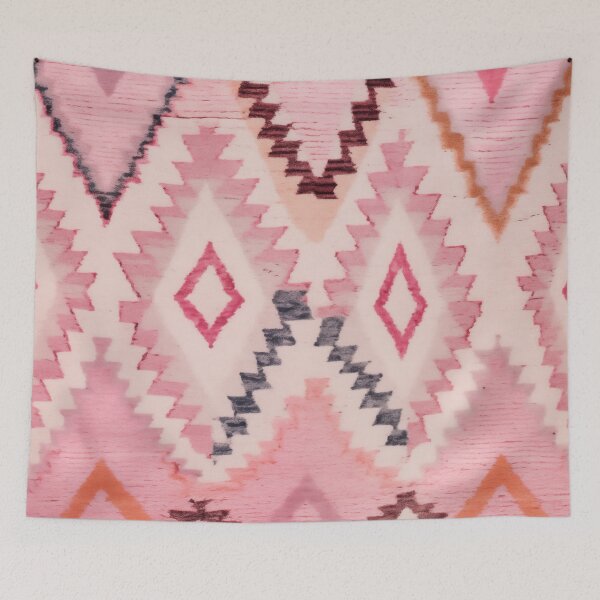 Item preview, Moroccan Berber Rug Design No.61 - Multicolor, Pink designed and sold by Zoltan Ratko.