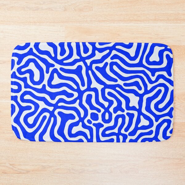 Item preview, Blue Organic Liquid Lines Abstract Pattern Design designed and sold by patternsoup.