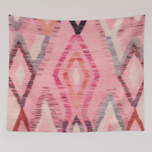 Item preview, Moroccan Berber Rug Design No.63 - Multicolor, Pink designed and sold by Zoltan Ratko.
