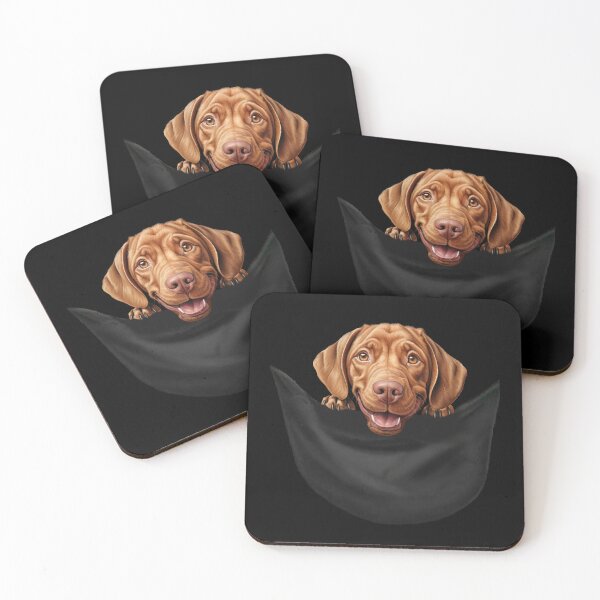 Item preview, Dog in a Pocket Cute Wirehaired Vizsla Puppy designed and sold by LovelyHappyGift.