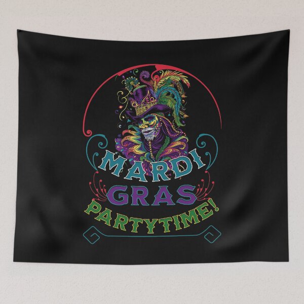 Item preview, Mardi Gras Voodoo Witchdoctor Party Time designed and sold by ZeptepiTrends.