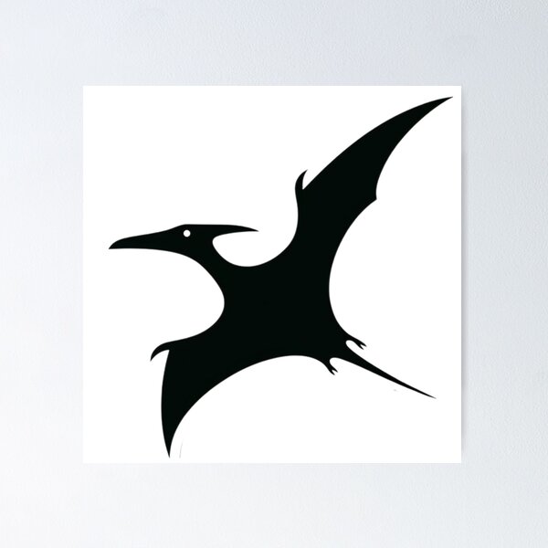 Item preview, Flying Dinosaur Silhoutte, Pterosaur Silhoutte,Jurrasic Animals  designed and sold by SnuggleSafari.