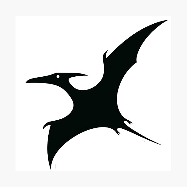 Item preview, Flying Dinosaur Silhoutte, Pterosaur Silhoutte,Jurrasic Animals  designed and sold by SnuggleSafari.