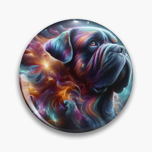 Artikelvorschau, French Mastiff Whimsy in Spectral Tones entworfen und verkauft von PawspectCreate.