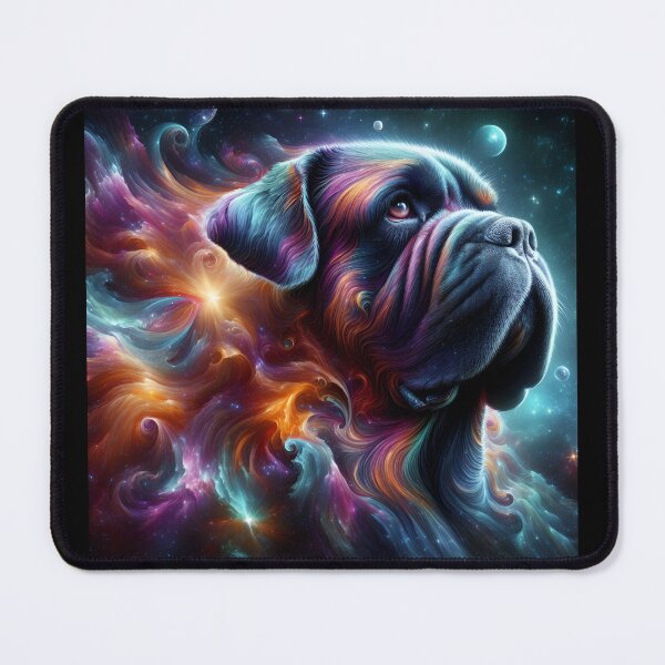 Item preview, French Mastiff Whimsy in Spectral Tones designed and sold by PawspectCreate.