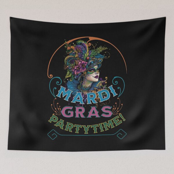 Item preview, Mardi Gras Queen Party Time designed and sold by ZeptepiTrends.
